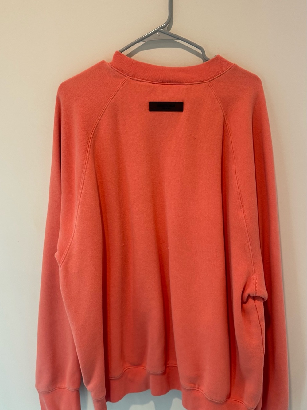 Essentials Coral-Peach Crewneck Sweatshirt - Picture 4 of 5